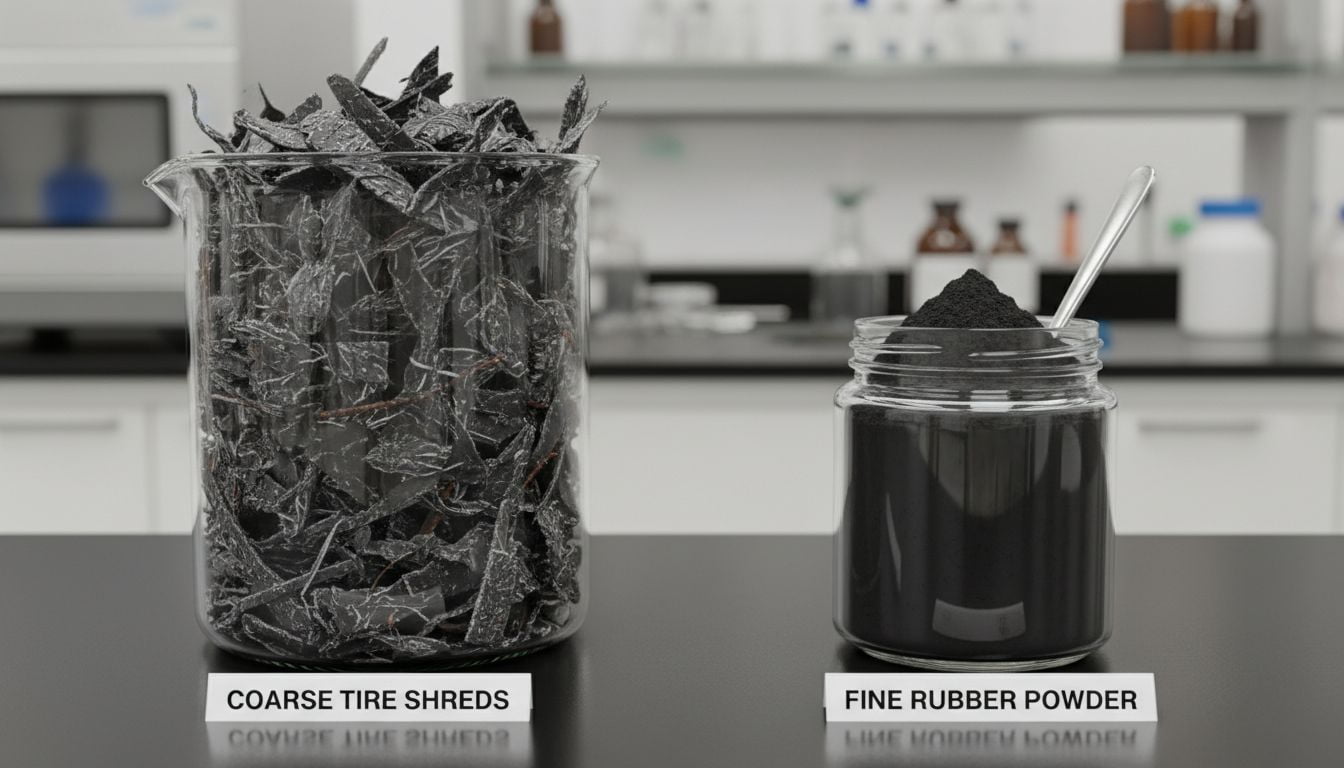 What’s the Difference Between a Tire Shredding Line and a Rubber Powder Line?