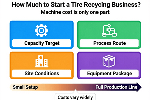 How much to start a tire recycling business Tire recycling production line cost breakdown