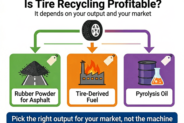 Is a tire recycling business profitable Rubber powder output applications for tire recycling business